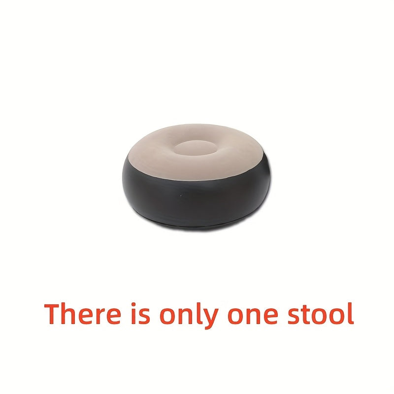 1 inflatable lounge chair with footrest, portable and easy to clean, a multifunctional sofa suitable for both indoor and outdoor use. It is an ideal choice for camping, hiking, and holiday gifts, offering comfortable relaxati
