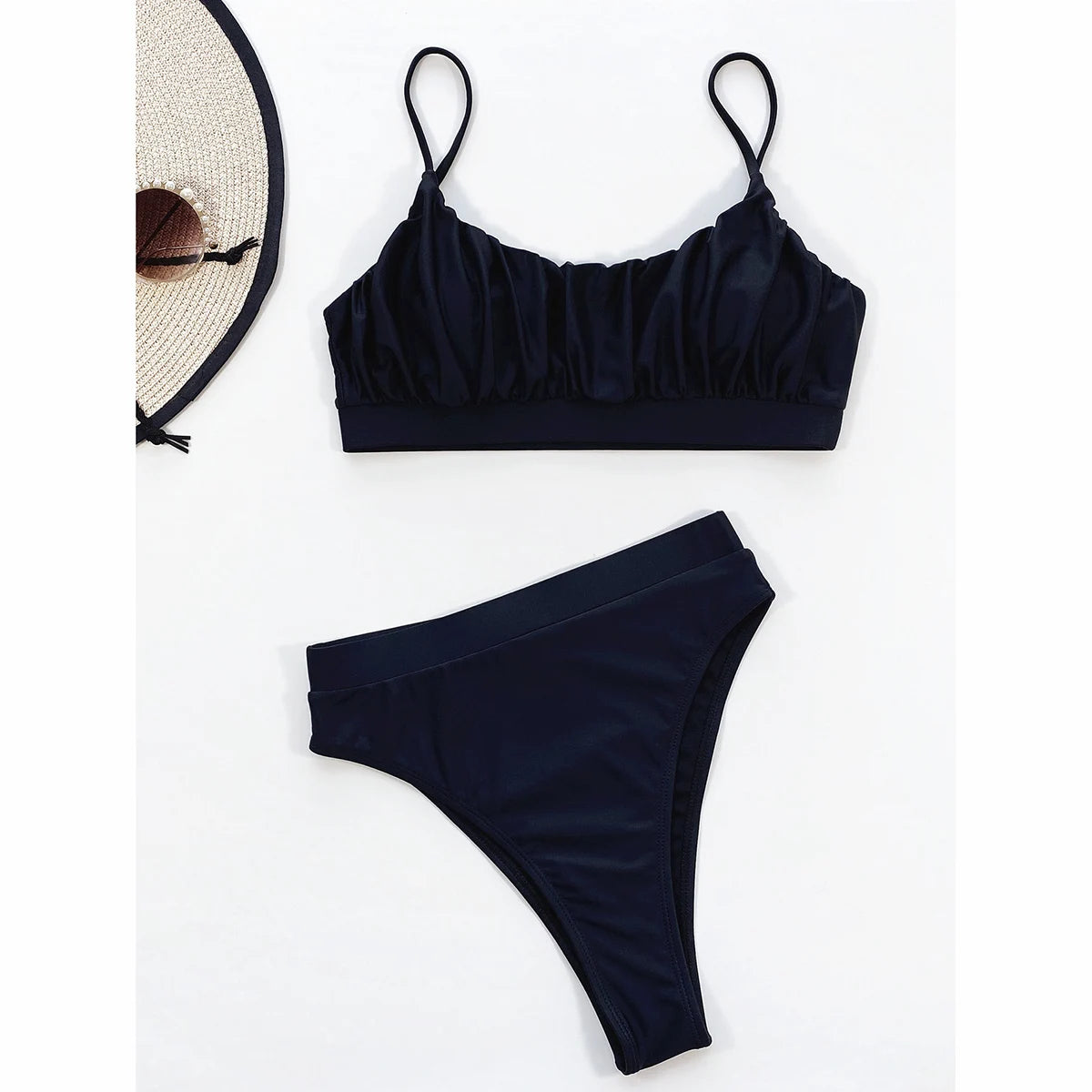 Women Swimsuit Female Swimwear 2024 Bikini High Waisted Bikini Set Push Up Bathing Suit Ruffle Swimming Suit Beachwear Swimsuit
