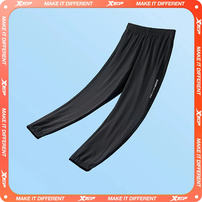 Xtep Trousers For Men 2024 Summer Sweat-Absorbing Pants Trendy Retro Fashion Quick-Drying Bottoms 876229980206