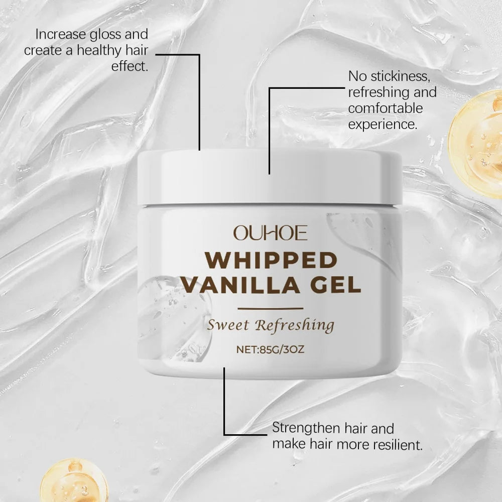 Strong styling wax hair gel for both men and women - long-lasting fluffy anti frizz styling gel cream