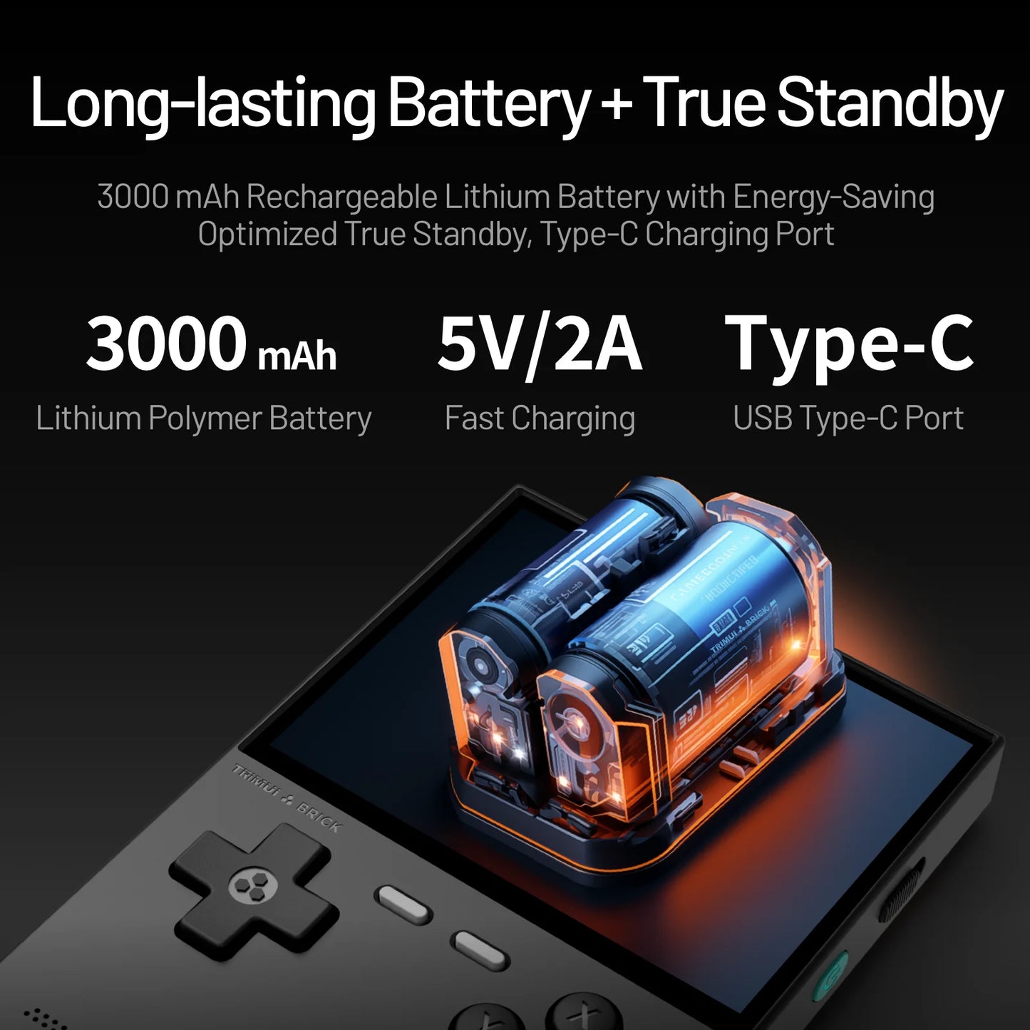 Trimui BRICK Handheld Game Players Consoles 3.2'' IPS Screen Emulator Linux System Portable Retro Video Games Allwinner