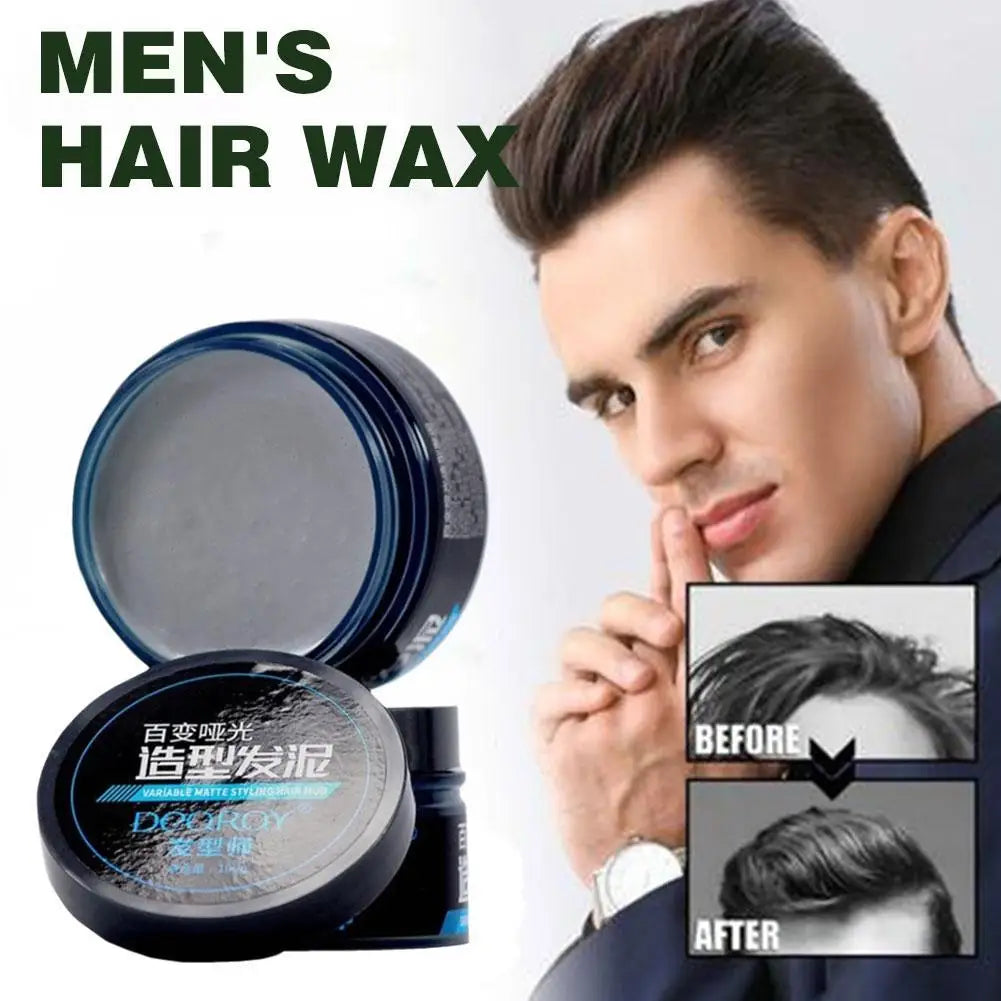 1/2/3PCS Hair Wax Gel Hair Styling Clay For Men Strong Hold Hairstyle Finished Hair Styling Clay Mud Mens Daily Use