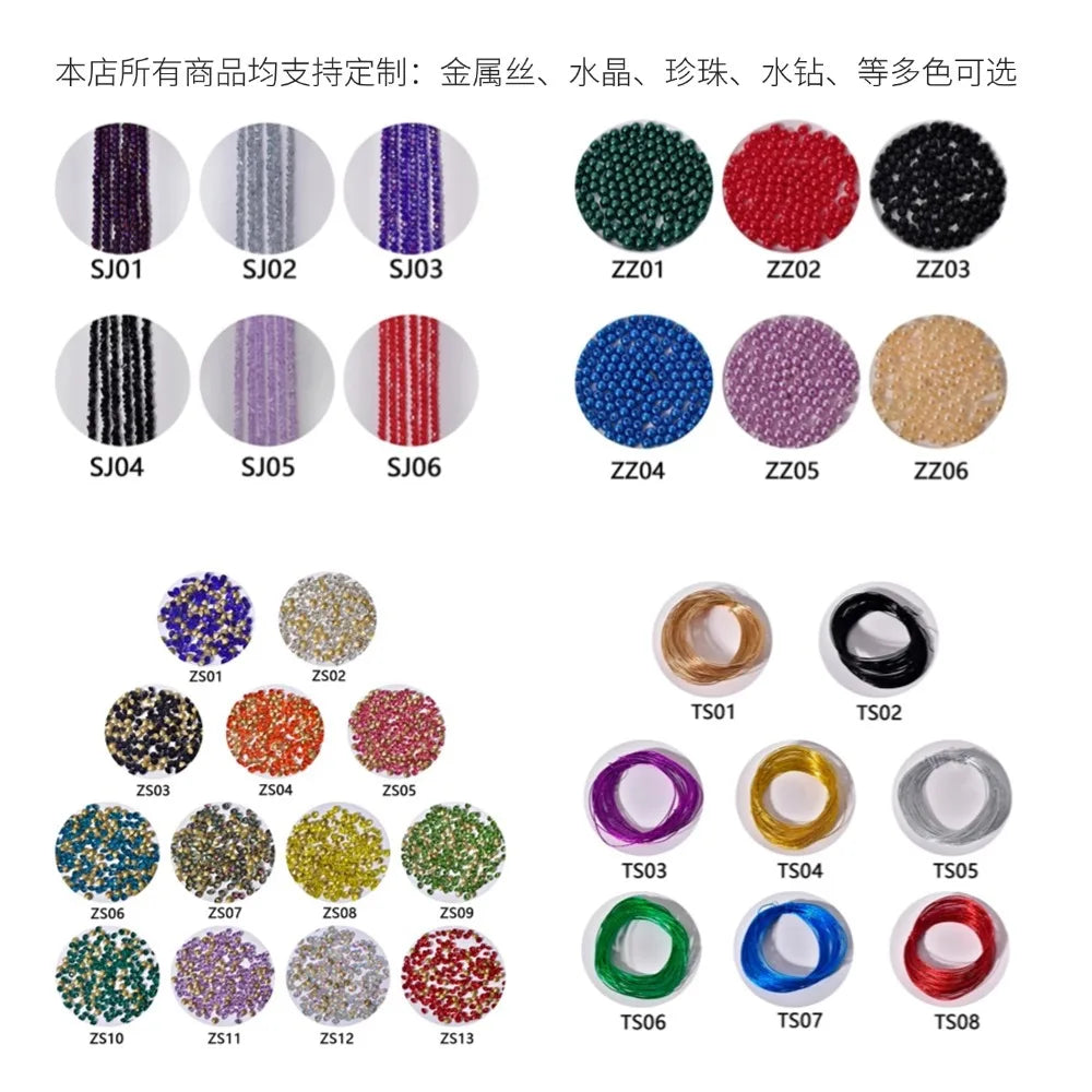 Double Strand Water Diamond Hairband Crown for Bridal Gown Show Runway Headwear Styling Accessory Elegant Wedding Hairpiece
