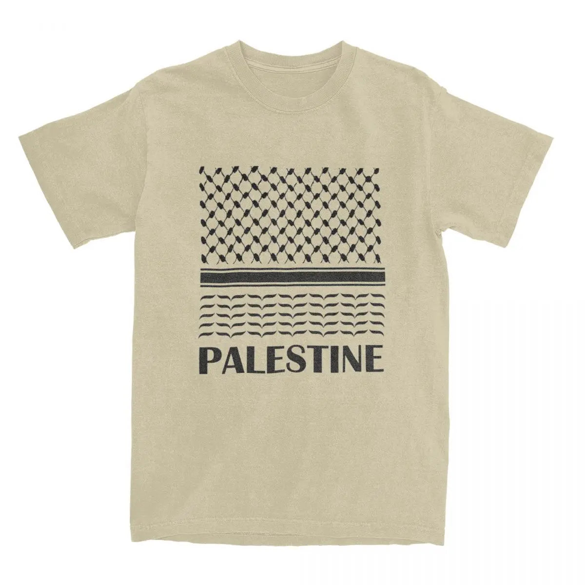 Vintage T-Shirt Palestine Map Cotton T Shirts Palestinian Kufiya Fashion Tshirt for Adult Summer Y2K Casual Short Sleeve Tees