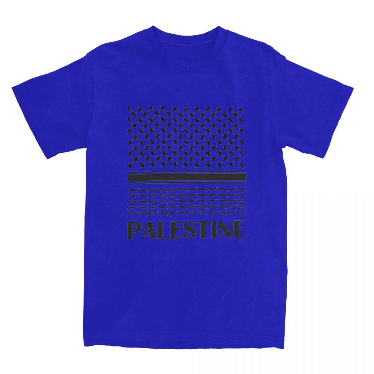 Vintage T-Shirt Palestine Map Cotton T Shirts Palestinian Kufiya Fashion Tshirt for Adult Summer Y2K Casual Short Sleeve Tees