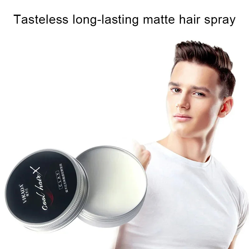Fashion Styling Matte Hair Styling Wax Men Hair Styling Mud Strong Hold Non Greasy Daily Use Clay High Strong Hold Low Shine