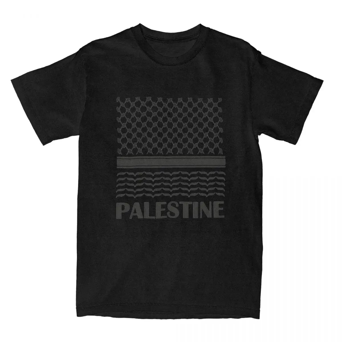 Vintage T-Shirt Palestine Map Cotton T Shirts Palestinian Kufiya Fashion Tshirt for Adult Summer Y2K Casual Short Sleeve Tees