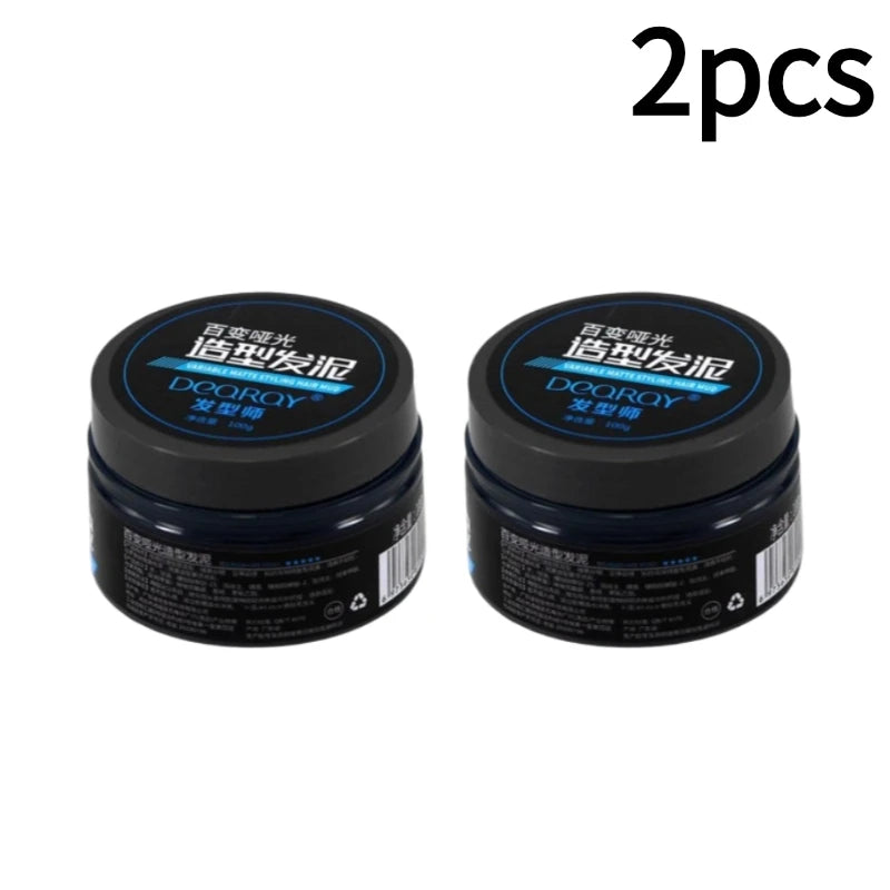 1/2/3PCS Hair Wax Gel Hair Styling Clay For Men Strong Hold Hairstyle Finished Hair Styling Clay Mud Mens Daily Use