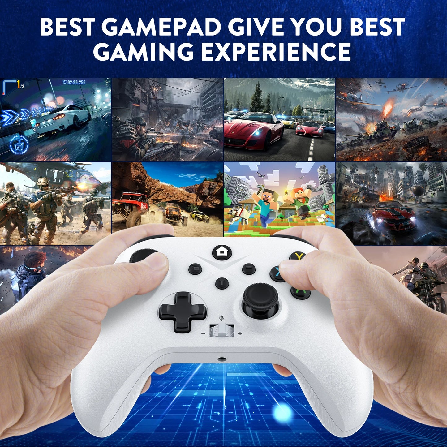 2.4G Wireless Game Controller For Xbox One/Series/360/Winodows/Steam Video Game PC Controller 3D Joystick Accessories