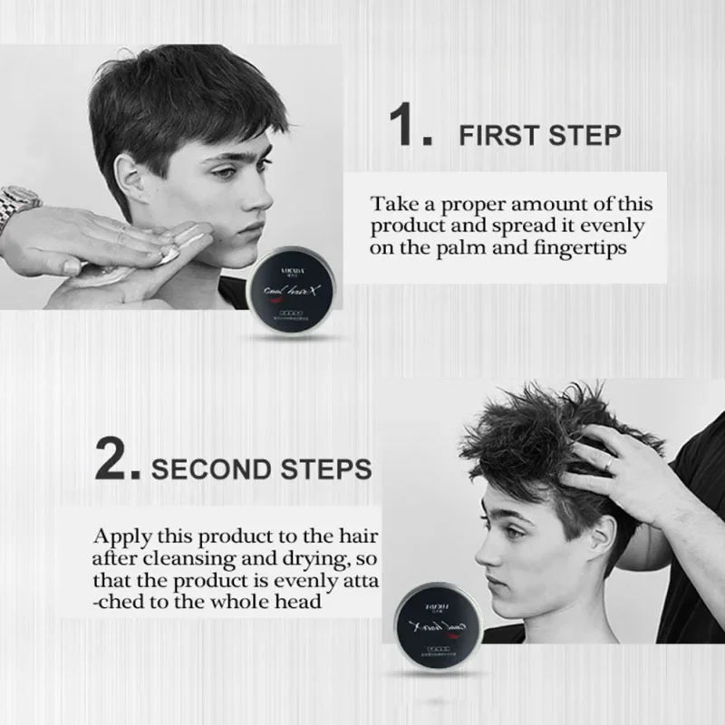 Fashion Styling Matte Hair Styling Wax Men Hair Styling Mud Strong Hold Non Greasy Daily Use Clay High Strong Hold Low Shine