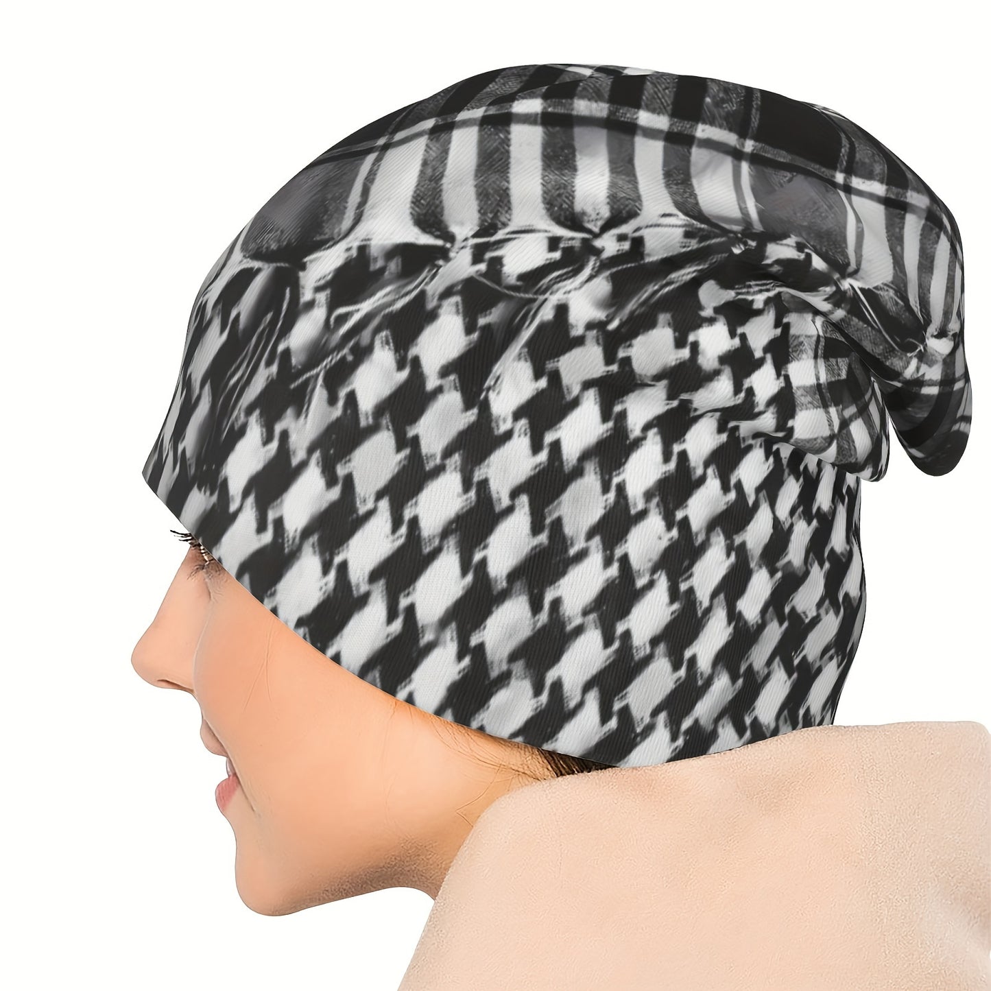 Vintage-Inspired Shemagh Tactical Bandana - Fashion Skullies & Beanies, Breathable Blend, Perfect for Skiing