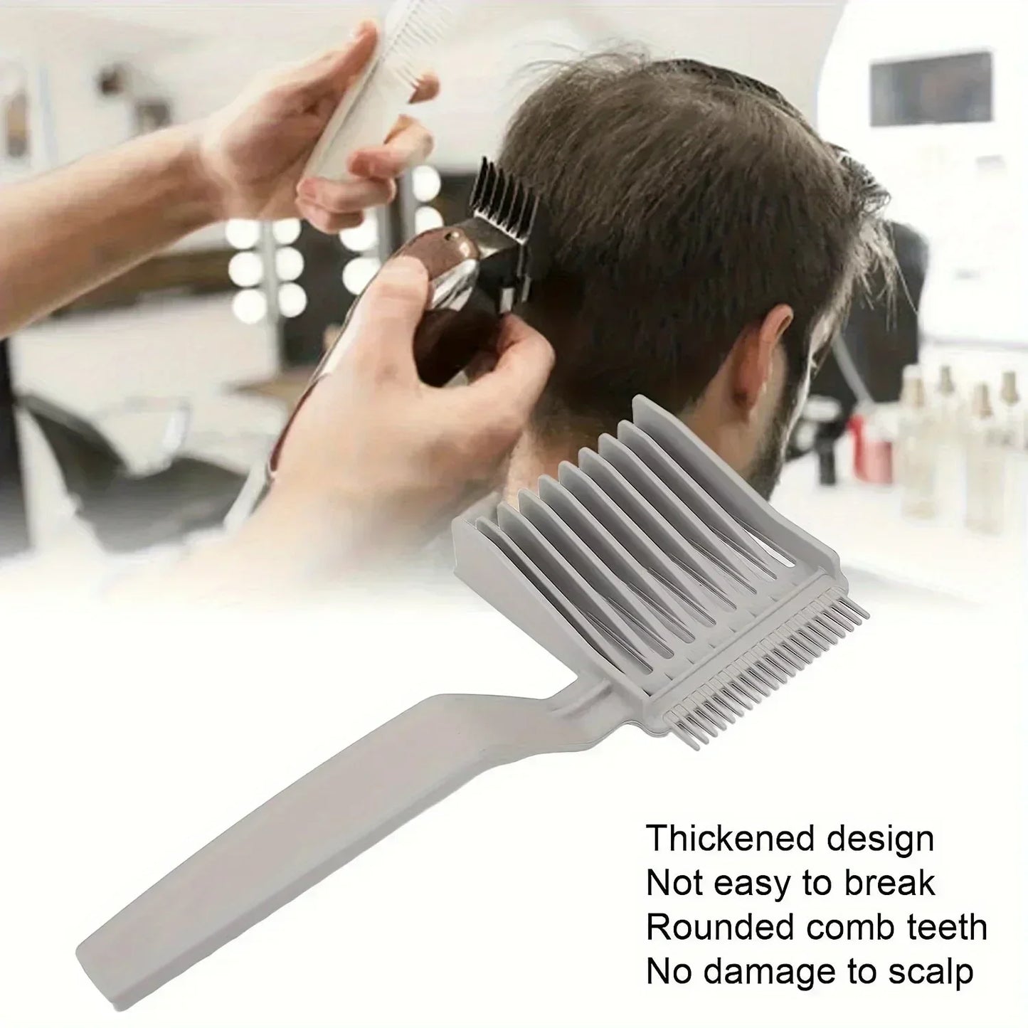 1pc Hair styling positioning comb, men's long handled home hair styling comb, hair salon comb