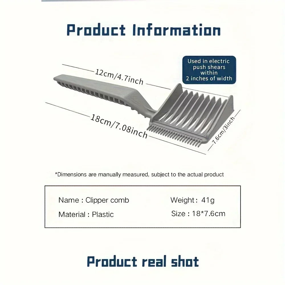 1pc Hair styling positioning comb, men's long handled home hair styling comb, hair salon comb