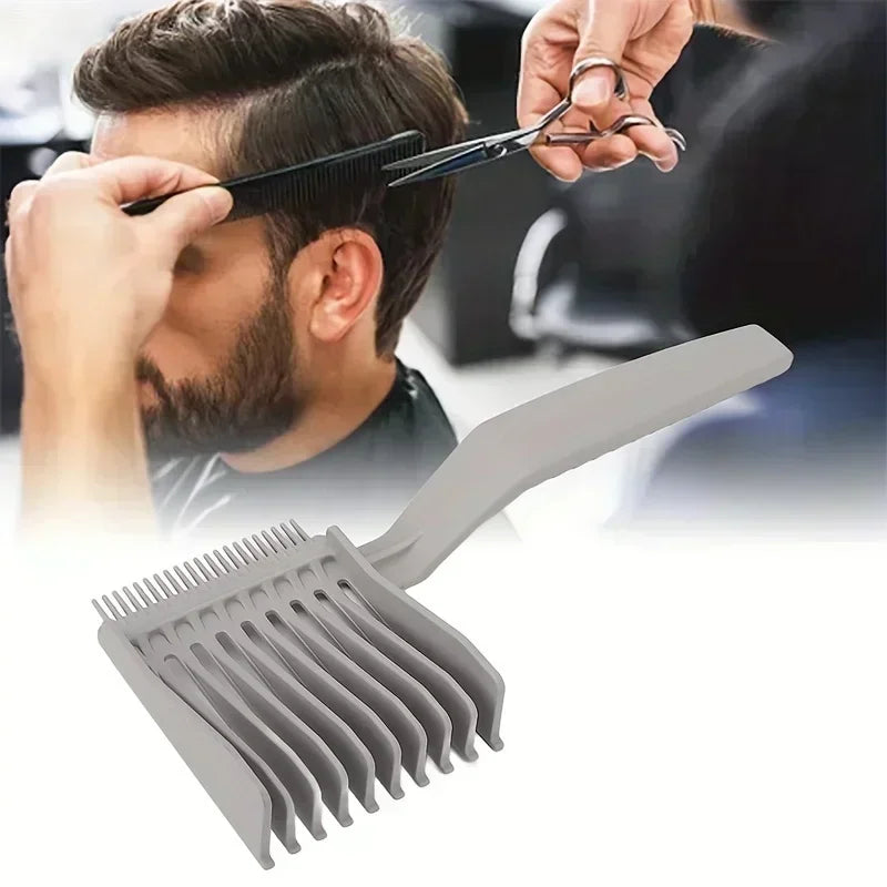 1pc Hair styling positioning comb, men's long handled home hair styling comb, hair salon comb